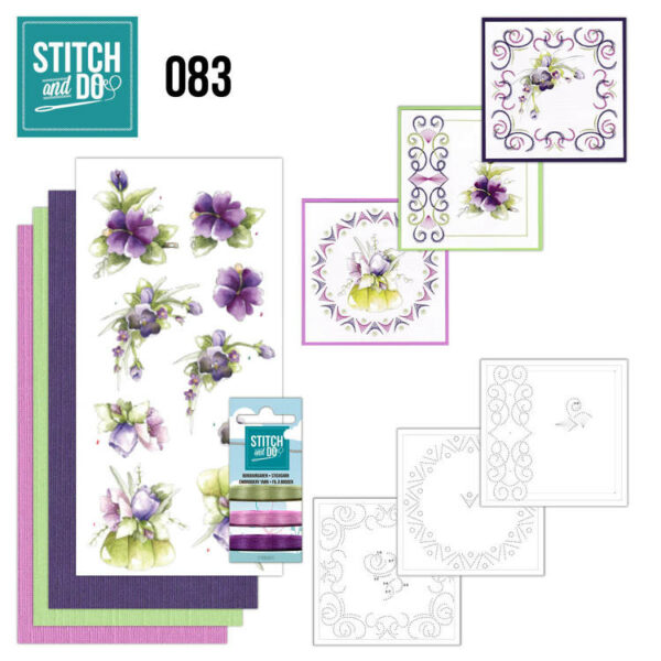 Stitch and Do 83 - Purple Flowers